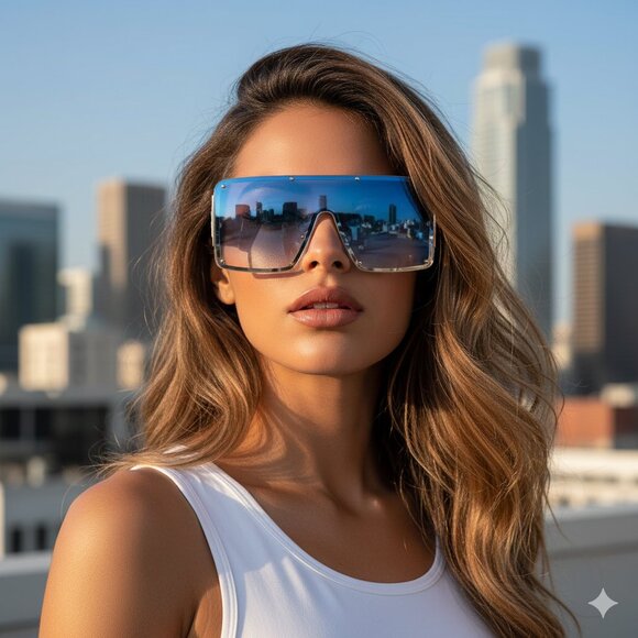 Oversized Square Women's Sunglasses - Picture 4 of 5